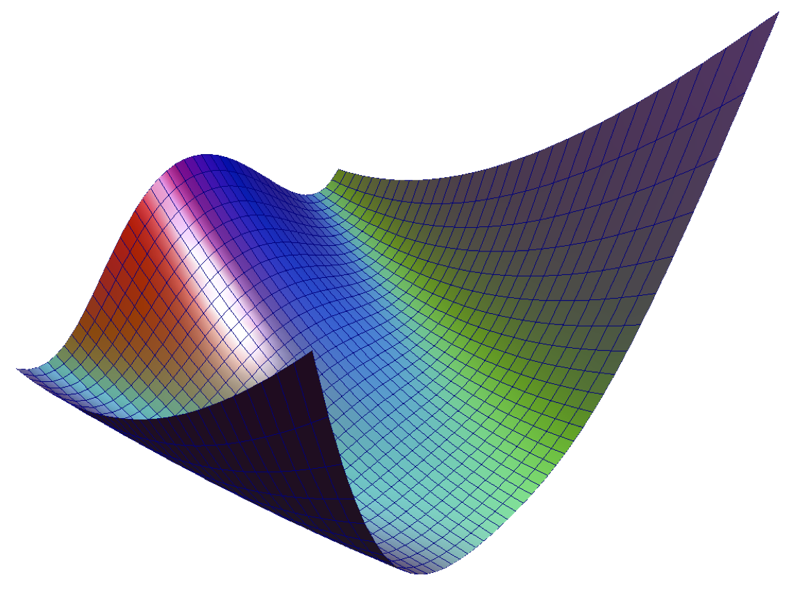 Rosenbrock function generated by Grapher.